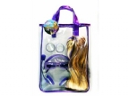 HANNAH MONTANA TOTE BAG WITH WIG & ASST ACCESSORIE